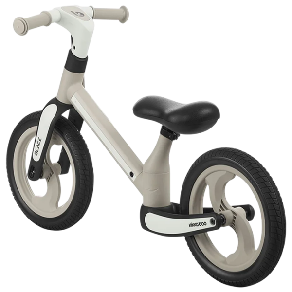 Bicicletă fără pedale KikkaBoo Blace Beige Black Metal / Pentru copii photo 2