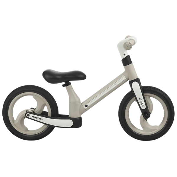 Bicicletă fără pedale KikkaBoo Blace Beige Black Metal / Pentru copii photo 3