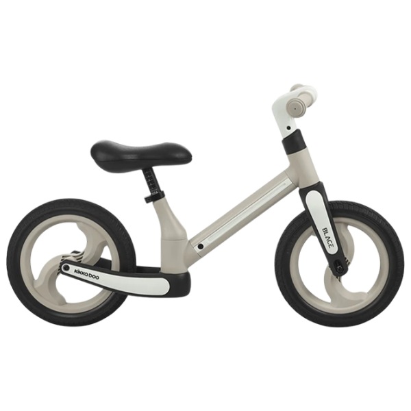 Bicicletă fără pedale KikkaBoo Blace Beige Black Metal / Pentru copii photo 4