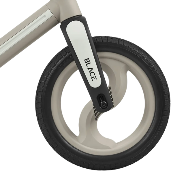 Bicicletă fără pedale KikkaBoo Blace Beige Black Metal / Pentru copii photo 7