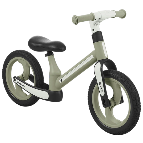 Bicicletă fără pedale KikkaBoo Blace Green Black Metal / Pentru copii photo 1