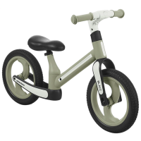 Bicicletă fără pedale KikkaBoo Blace Green Black Metal / Pentru copii