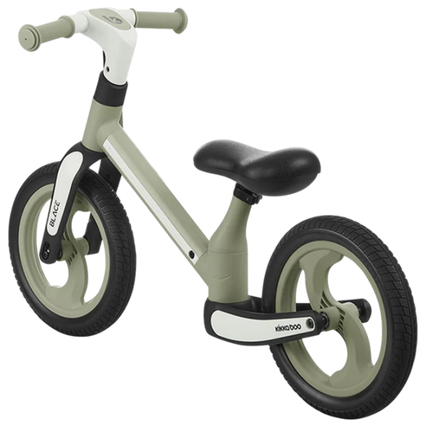 Bicicletă fără pedale KikkaBoo Blace Green Black Metal / Pentru copii photo 2