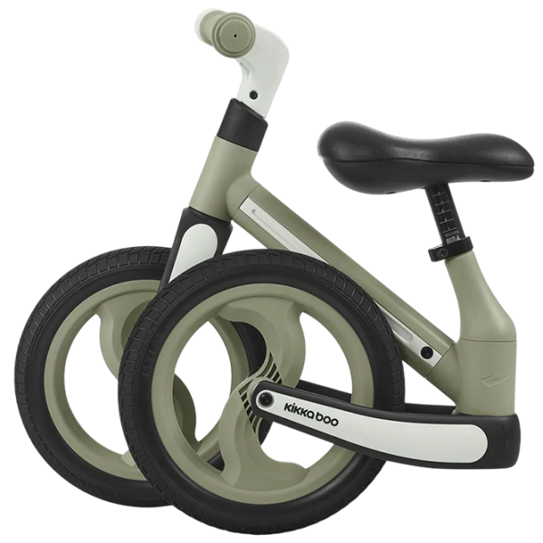 Bicicletă fără pedale KikkaBoo Blace Green Black Metal / Pentru copii photo 8