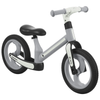 Bicicletă fără pedale KikkaBoo Blace Gray Black Metal / Pentru copii