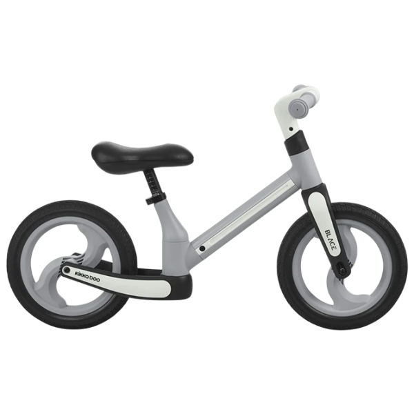 Bicicletă fără pedale KikkaBoo Blace Gray Black Metal / Pentru copii photo 3