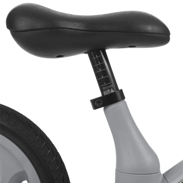 Bicicletă fără pedale KikkaBoo Blace Gray Black Metal / Pentru copii photo 4