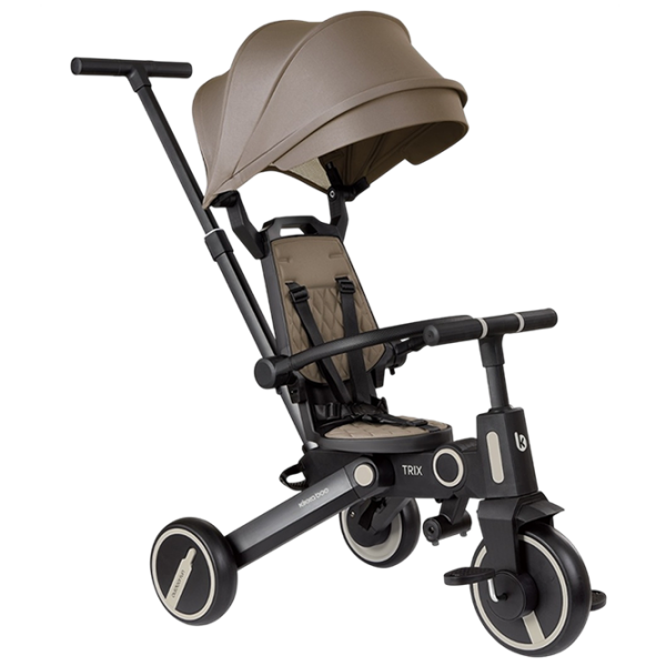 Triciclu KikkaBoo Trix 7in1 Beige  Aluminiu / Pentru copii photo 1