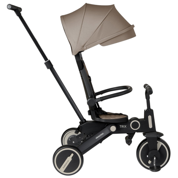Triciclu KikkaBoo Trix 7in1 Beige  Aluminiu / Pentru copii photo 4