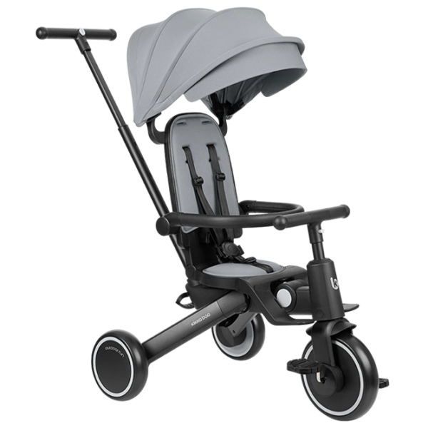 Triciclu KikkaBoo Trix 2 8in1 Gray  Aluminiu / Pentru copii photo 1