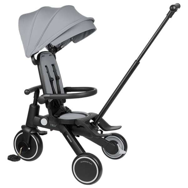 Triciclu KikkaBoo Trix 2 8in1 Gray  Aluminiu / Pentru copii photo 2