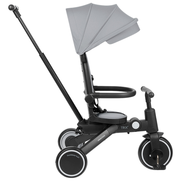 Triciclu KikkaBoo Trix 2 8in1 Gray  Aluminiu / Pentru copii photo 4