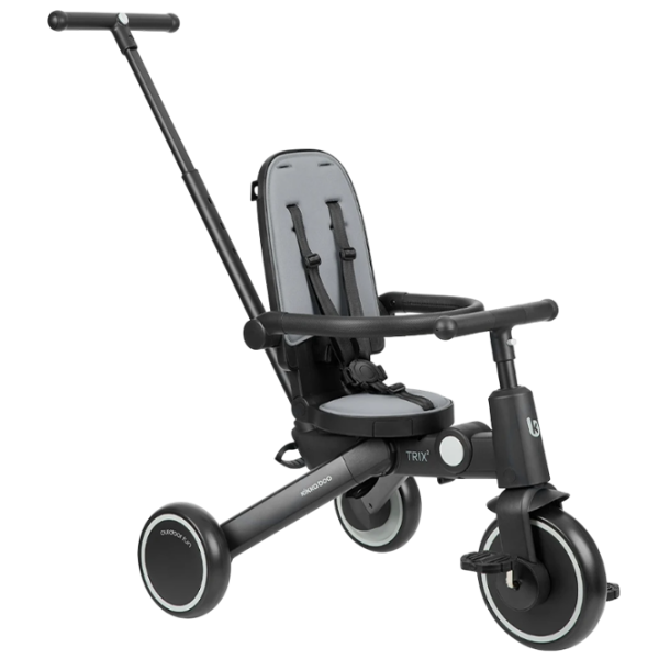 Triciclu KikkaBoo Trix 2 8in1 Gray  Aluminiu / Pentru copii photo 9