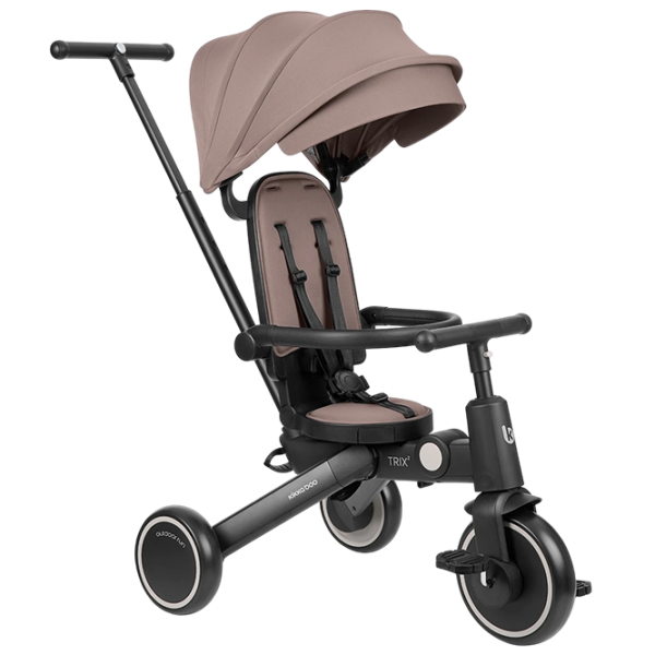 Triciclu KikkaBoo Trix 2 8in1 Beige  Aluminiu / Pentru copii photo 1