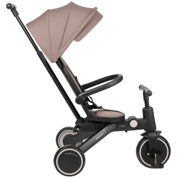 Triciclu KikkaBoo Trix 2 8in1 Beige  Aluminiu / Pentru copii photo 3