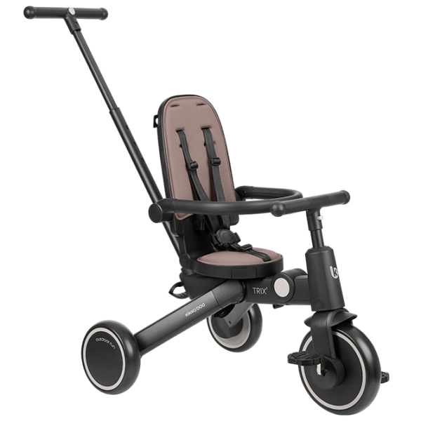 Triciclu KikkaBoo Trix 2 8in1 Beige  Aluminiu / Pentru copii photo 8