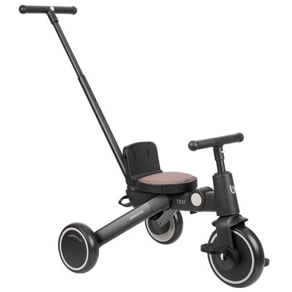 Triciclu KikkaBoo Trix 2 8in1 Beige  Aluminiu / Pentru copii photo 9
