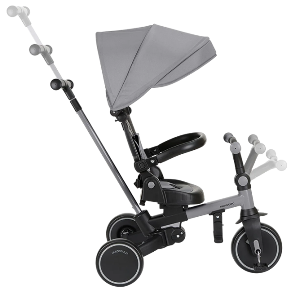 Triciclu KikkaBoo Aluma Beige  Aluminiu / Pentru copii photo 5