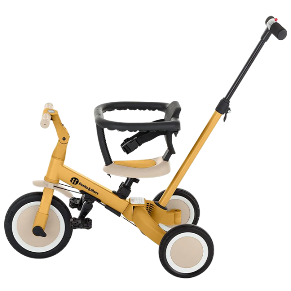 Triciclu Petite&Mars Turbo Yellow  Metal / Pentru copii photo 5