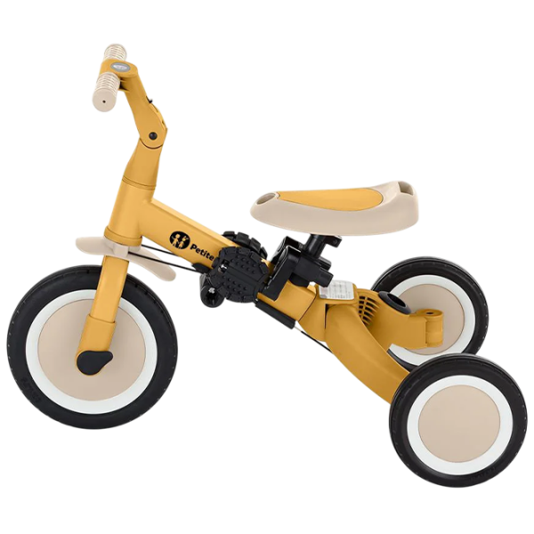 Triciclu Petite&Mars Turbo Yellow  Metal / Pentru copii photo 6