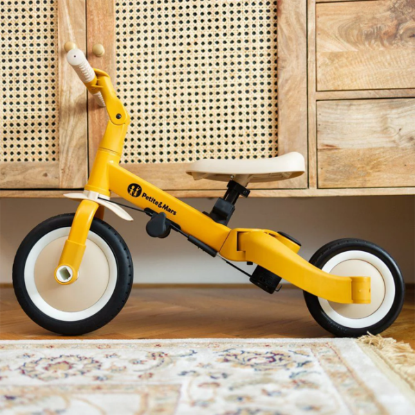 Triciclu Petite&Mars Turbo Yellow  Metal / Pentru copii photo 7