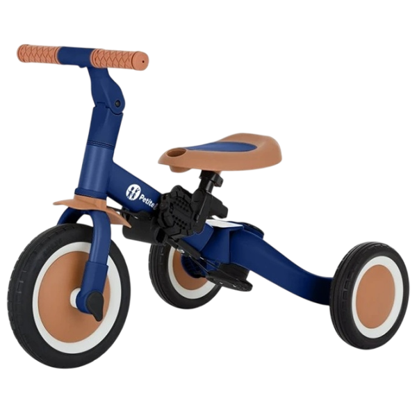 Triciclu Petite&Mars Turbo Blue  Metal / Pentru copii photo 1