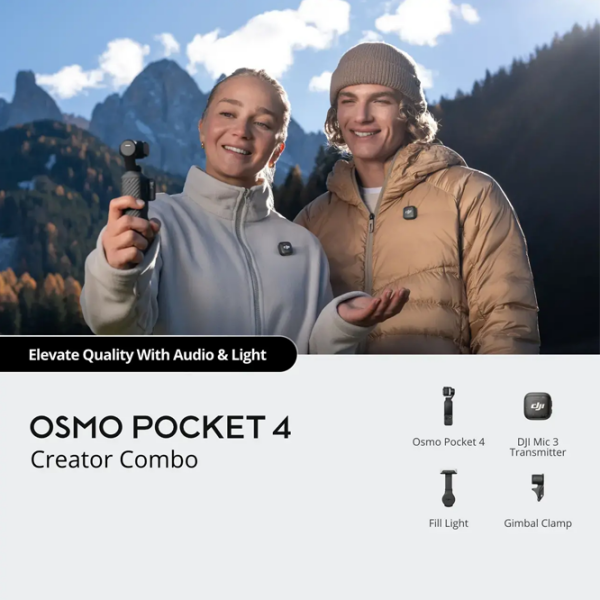 Cameră action DJI Osmo Pocket 4 Creator Combo Black 37 MP / 1545 mAh /  photo 3