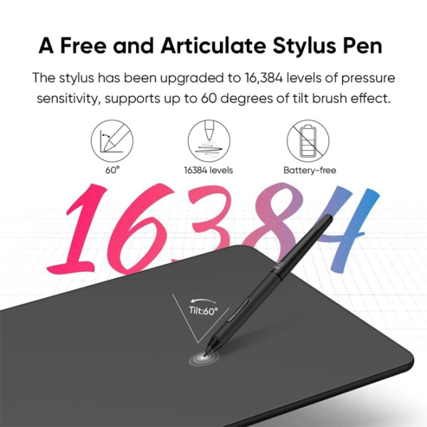 Tabletă grafică XP Pen Deco 01 V3 Black A5, 5080 lpi photo 10