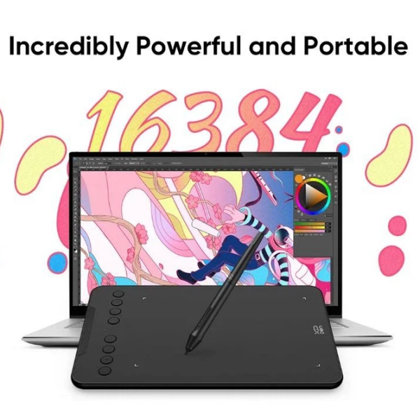 Tabletă grafică XP Pen Deco Mini7 V2 Black A5, 5080 lpi photo 2
