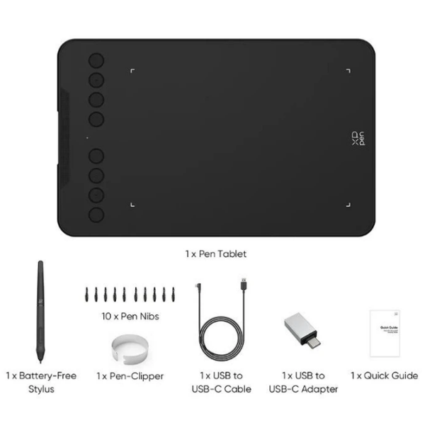 Tabletă grafică XP Pen Deco Mini7 V2 Black A5, 5080 lpi photo 3