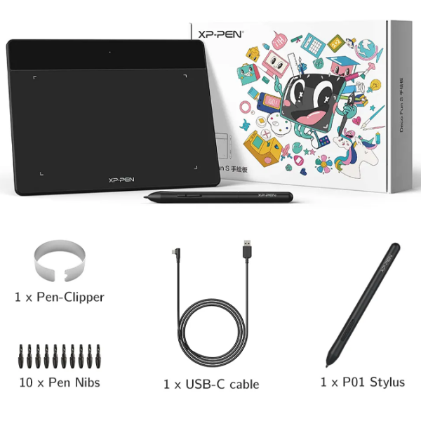 Tabletă grafică XP Pen Deco Fun S Black A6, 5080 lpi photo 5