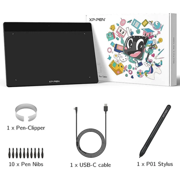 Tabletă grafică XP Pen Deco Fun L Black A5, 5080 lpi photo 2