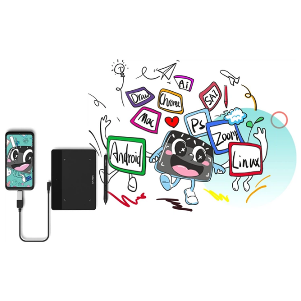 Tabletă grafică XP Pen Deco Fun L Black A5, 5080 lpi photo 6