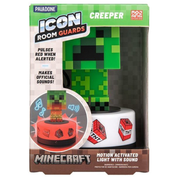 Lampă LED Paladone Minecraft Creeper Room Guard Green Baterie photo 3