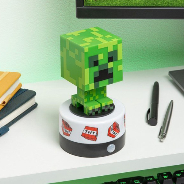 Lampă LED Paladone Minecraft Creeper Room Guard Green Baterie photo 4