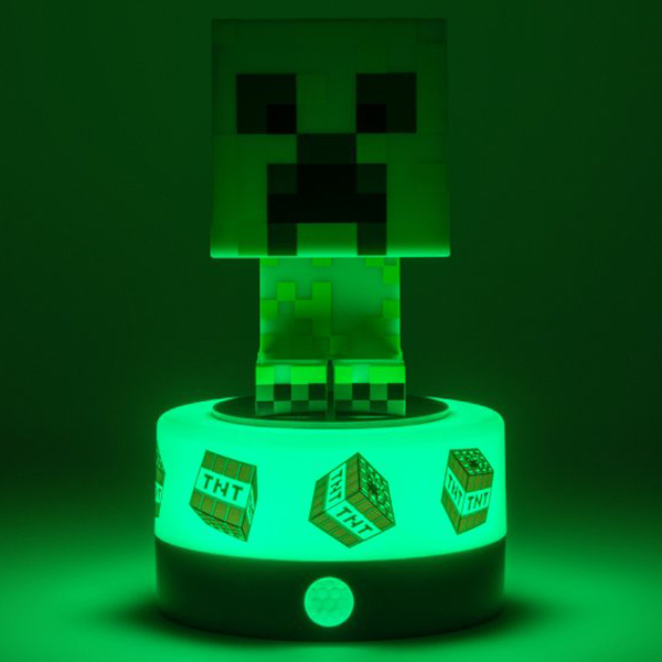 Lampă LED Paladone Minecraft Creeper Room Guard Green Baterie photo 5
