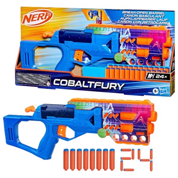 Blaster Nerf Cobaltfury N1 G2864 Blue cu patroane, Săgeți, 6+ photo 2