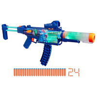 Blaster Nerf Cyberlight Ghost G1824 Blue cu patroane, Săgeți, 8+