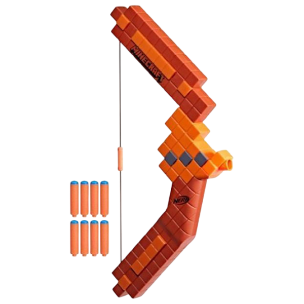 Arc Nerf Bow Minecraft G1120 Brown cu patroane, Săgeți, 3+ photo 1
