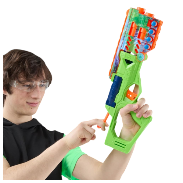 Blaster Nerf Jadestrike G2863 Green cu patroane, Săgeți, 8+ photo 4
