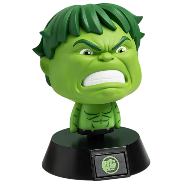 Lampă LED Paladone Marvel Hulk Icon Green Baterie photo 2