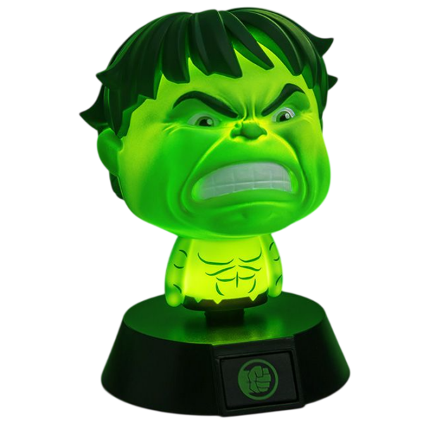 Lampă LED Paladone Marvel Hulk Icon Green Baterie photo 3