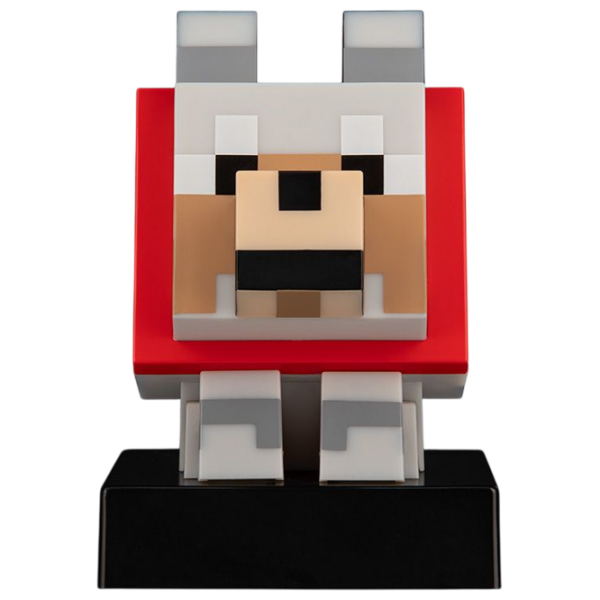 Светодиодная лампа Paladone Minecraft Wolf Icon Серый Батарея photo 1