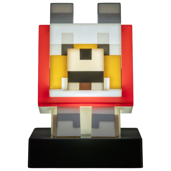 Светодиодная лампа Paladone Minecraft Wolf Icon Серый Батарея photo 2