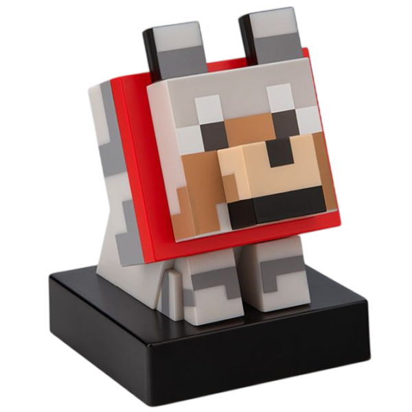 Светодиодная лампа Paladone Minecraft Wolf Icon Серый Батарея photo 5