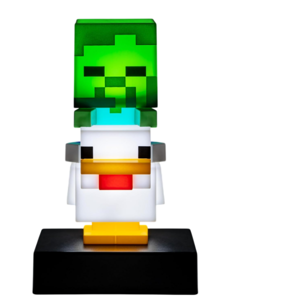 Светодиодная лампа Paladone Minecraft Chicken Jockey Icon Белый Батарея photo 2