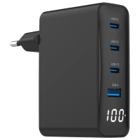 Adaptor Gembird TA-UC-PDQC100LCD-01-BK (100 W) Black 5 A / Black