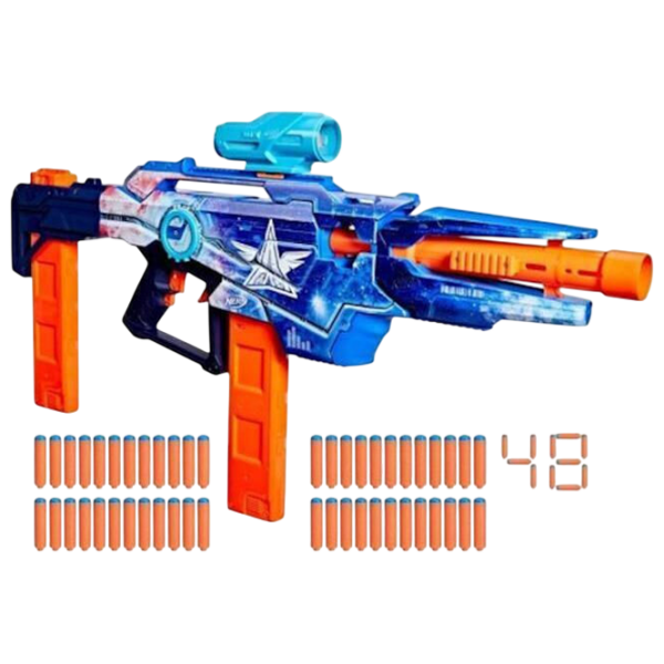 Blaster Nerf Blaster Galactic Commander G1580 Blue cu patroane, Săgeți, 8+ photo 1