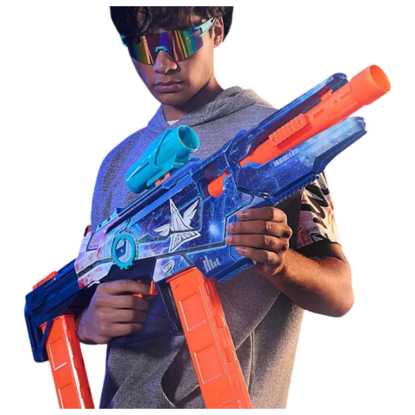 Blaster Nerf Blaster Galactic Commander G1580 Blue cu patroane, Săgeți, 8+ photo 3