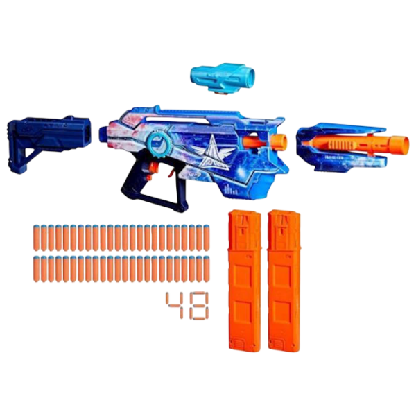 Blaster Nerf Blaster Galactic Commander G1580 Blue cu patroane, Săgeți, 8+ photo 4